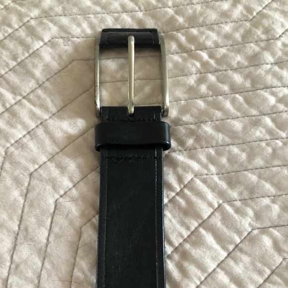 Hugo boss men’s leather casual belt - black - Picture 1 of 5
